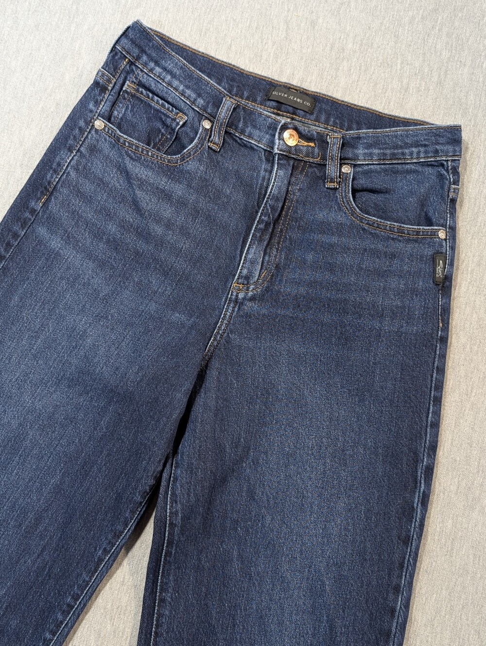 Silver Jeans Highly Desirable Trouser Women's 27 X 31 Dark Wash Blue